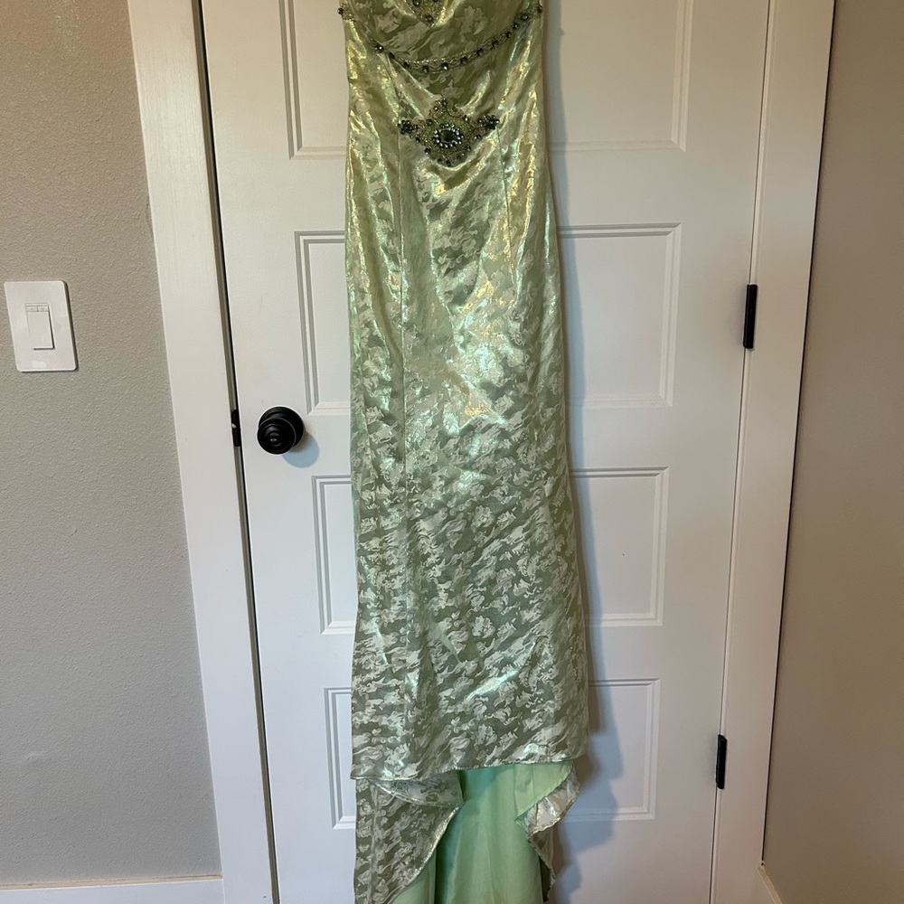 Precious Formals Mint Green Dress
